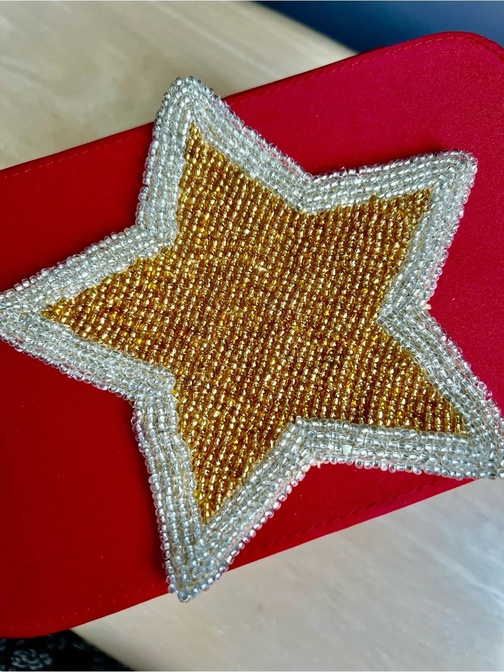 FOUR BEADED STAR DESIGN COASTERS ARE NWT